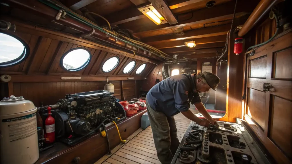 Vessel electrical system installation