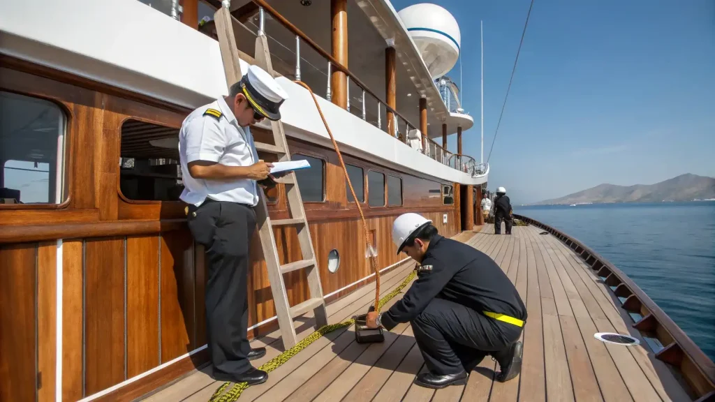 Safety system inspection in the yard